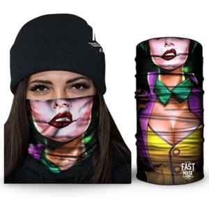 Tubular Bandanas With Face Shielding Protection Unisex - Camo (Purple)