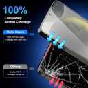 Compatible with Samsung Galaxy S25 Screen Protector Clear,[100% Fingerprint Unlock][Shatterproof][Anti-Reflection & Anti-Fingerprint] 3D Full Coverage 9H Protector,Easy Installation,2 Pack