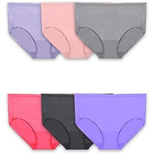 Fruit of the Loom Women's Plus Size Underwear Briefs, Fit for Me, Designed to Fit Your Curves, Size 5X
