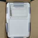 Flour Storage Container 25 lb (25 Liters) with Wheels Seal Locking Lid PP (Pack-2)