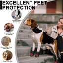 Expawlorer Anti-Slip Dog Shoes - Winter Booties with Reflective Straps, Waterproof Rain Boots for Small Dogs, Paw Protectors for Cold/Hot Pavement, Snow Shoes for Outdoor, 2