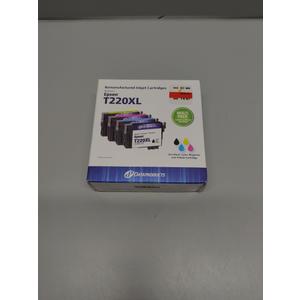 4 Pack New 220XL T220XL Ink for Epson WorkForce Black Color 220 T 220 XL Set