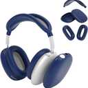 Cover Compatible with AirPods Max, Apple AirPod Max Ear Pad, Ear Cups and Headband Cover 3 in 1, Anti-Scratch Soft Silicone Headphone Accessories, Blue