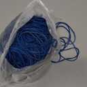 MECCANIXITY Rubber Band Stretchable Rubber Elastic Band Blue 2inch Dia 0.06inch Thick for Home Office Pack of 400