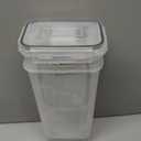 PRAKI Airtight Food Storage Containers Set with Lids - 24 PCS, BPA Free Kitchen and Pantry Organization, Plastic Leak-proof Canisters for Cereal Flour & Sugar - Labels & Marker (Black)