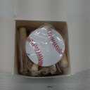 Taiyin 18 Set Large Size Baseball Softball Acrylic Keychain Bulk for Sublimation Vinyl Sticker DIY Softball Bag Tag(White,Baseball)