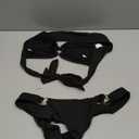 Women Swimsuit Women's Summer Beach Solid Color Neck Sexy Bikini Set Sexy Two Piece, Size XL