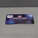 Sleep Eye mask, Three-Dimensional Breathable Blackout Eye mask, nap Protection Eye mask (Silvery)