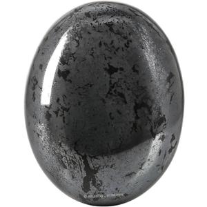 Amazing Gemstone Hematite Crystals and Healing Stones - Large Palm Stone Crystals Piedra - Crystal for Good Luck, Balanced Positive Energy, Meditation - Unique Stocking Stuffers Gifts for Women, Men
