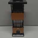 Bird Feeder Squirrel Proof for Outdoors Hanging, 3Lb Heavy Duty Waterproof Bird Feeders, Metal Birdfeeder with 4 Feeding Ports, Wild Birds Feeder for Cardinal, Bluejay (Brown)