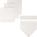 Franklin Sports MLB Throw Down Baseball Bases with Home Plate + Pitcher's Rubber - Backyard Rubber Base Set Perfect for Baseball, Teeball + Kickball (White)