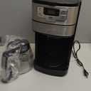 Cuisinart Automatic Grind & Brew 12-Cup Coffee Maker with Blade Grinder, Programmable Coffee Machine Glass Carafe with 1-4 Cup Setting, Brew Pause, Grind-Off Option, DGB-400NAS, Black/Stainless Steel