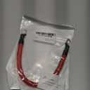 Red Silicone Battery Cable 2/4/6/7 AWG with Ring Terminals - Flexible Power Wire for Automotive Connections(1 Meter,6 AWG)