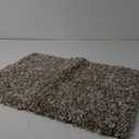 Yimobra Bathroom Rugs Non Slip Washable 24x17, Ultra Soft and Water Absorbent Bath Mats, Plush Fluffy Shower Mat Outside, Microfiber Thick Matts for Bathroom Floor/Sink, Light Tan and White (17" x 24", Light Tan and White)