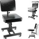 Tattoo Chair Multifunctional Tattoo Studio Chair - Adjustable Height and Angle for Ultimate Comfort, Perfect for Tattoo Artist (With Wheels)