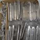 Door Hinges Brushed Nickel - 30 Pack Nickel Door Hinges 3.5 Inch Rounded Interior Satin Nickel Door Hinge with 5/8" Radius - Flat Iron Residential Standard 3 1/2 Inches Silver Door Hardware