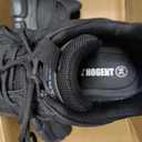 Hogent Steel Toe Shoes for Women Men Wide Non Slip Composite Work Sneakers Indestructible Comfortable Safety Tennis Shoes Lightweight Breathable Construction Sneakers Puncture Proof Ergonomic Design (Black, M)
