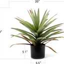 Saki Dcor Artificial Agave Plant in Pot, Lifelike Faux Agave Bonsai for Indoor and Outdoor Home Décor (20 Inch)