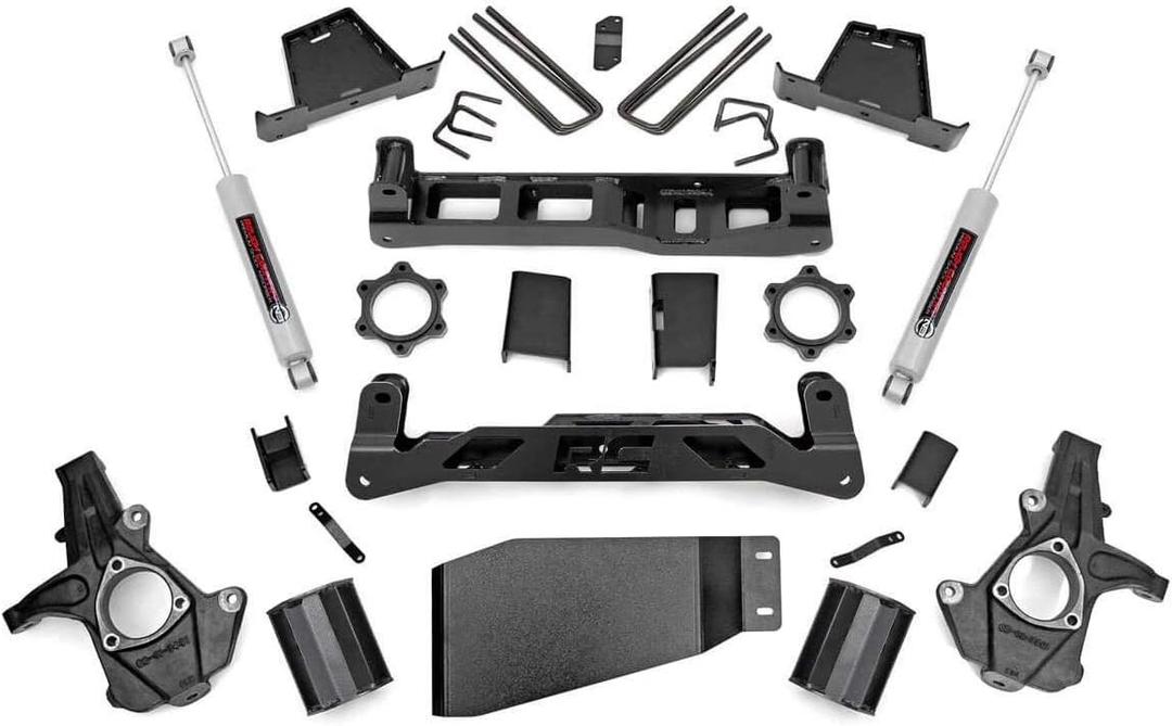 Rough Country 7.5" Suspension Lift Kit with Strut Spacers/N3 Shocks for Chevy Silverado & GMC Sierra 1500 (2007-2013) 4WD