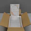 EHWINE 12 Pack Acrylic Sign Holder 5 x 7, Double Sided Gold Picture Frame Stand up Table Top Sign Holders, Clear Display Stand Menu Flyer Holder for Wedding Party (Provide Non-slip Mats)