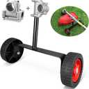 Adjustable String Trimmer Support Wheel Attachment 26mm(1 inch) and 28mm(1.1 inch) for Weed Trimmer Gas String Trimmer Petrol/Electric Brushcutter Strimmer