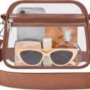 Clear Bag for Stadium Events - Stadium Approved Small Mini Clear Purse, Women's Top-Handle Handbags for Sports Concerts