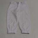 Franklin Sports Youth Baseball + Softball Pants - Knee High + Relaxed Fit Kids Baseball Pants - White, Black + Grey Pants (Small)