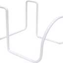 Jantens Hose Holder, Heavy Duty Steel Hose Hanger Wall Mount for Outside, Powder Coated Vinyl Fence Hook for Expandable Hose, Hose Reel, Water Hose, Pocket Hose, Flexible Hose (White)