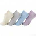 Womens Pilates Socks with Grips Non Slip Yoga Socks for Barre, Ballet, Dance, Workouts (Blue)