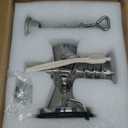 VEVOR Manual Meat Grinder, 304 Stainless Steel Hand Meat Grinder with Suction Cup + Steel Table Clamp, Meat Mincer Sausage Maker & 2 Cutting Plates, Sausage Tube, Grinding Head for Beef Pepper Cookie