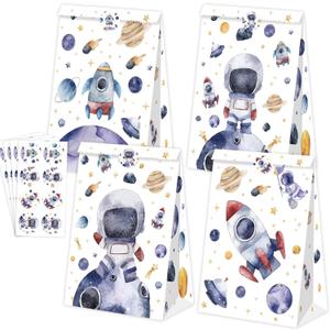 BQK 24Pcs Space Goodie Bags for Party Favors, Gift, and Birthday Decorations - Party Supplies