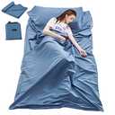 Sleeping Bag Liner Travel and Camping Sheet Lightweight Compact Sleep Bag Sack Picnic (82.7 X 45 Inch, Green)