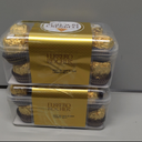 Pack Of 2 Ferrero Rocher, Premium Milk Chocolate Hazelnut, Individually Wrapped, Chocolate Gift Box, 16 Count, 7 oz, BB SEP 30 2025