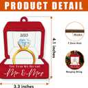 2 x Wedding Gifts, Mr & Mrs Ornament 2025 - First Christmas Mr and Mrs Ornaments Gifts Wedding Ideas for Newly Wed, Bride, Future Mr & Mrs - Just Married Wood Ornament 2025 (The Year)