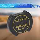 Rldym Engine Oil Filler Cap 80991 Compatible with Select Ford/Lincoln/Mercury Models, for F250 F350 F450 E150 E250 E350 Ranger Mustang Explorer Taurus Windstar Grand Marquis, EP5Z-6766-A