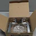 Kwikset Halifax Interior Privacy Door Handle with Lock, Door Lever For Bathroom and Bedroom, Satin Nickel Reversible Keyless Push Button Lock Door Lever, with Microban Protection (1 Pack)