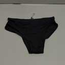 Beautikini Period Swimwear Bikini Menstrual Swim Bottoms Leakproof Low Waisted Period Bathing Suit Bottoms for Teen Girls (Small, Black)