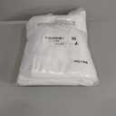 Simplebrand Ava Pure White Curtains for Bedroom 63 Inch Length 2 Panels Set, Light Filtering Window Treatment, Light Filtering Curtain Drapes, Soft Casual Rod Pocket Privacy Curtains, W40 x L63 Inch