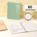 Yoment 4 Pack A5 Spiral Notebooks - 5.7x8.25 Hardcover Spiral Bound Notebook Journal, 160 Pages College Ruled, for Writing, Note Taking, Journaling, Study (Multicolor)