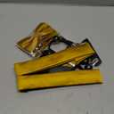 Barry.Wang Suspenders and Bow Tie Set for Men Solid Paisley Bowtie Y Shape Brace Handkerchief Cufflinks 6 Strong Clips