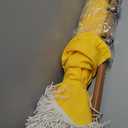 PHI VILLA 7ft Beach Umbrella with Fringe & Sand Anchor, Outdoor Patio Heavy Duty Windproof Portable Tassel Umbrellas for Sand with Push Button Tilt & Carrying Bag, UPF 50+, Yellow