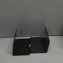 2 Pcs Makeup Plastic Magnetic Palette Magnetic Eyeshadow Empty Cream Blush Palette with Mirror and 30 Round Adhesive Metal Stickers for Eyeshadow Lipstick Blush Powder Foundation, Black