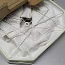 Cream Octagonal Bell Lamp Shades Set of 2, 6.5" Top x 13" Bottom x 10.6" Height  Medium Fabric Shade for Table Lamps, Modern Farmhouse & Minimalist Home Decor, Spider Fitter(harp not included)