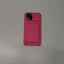 for iPhone 12 Pro Max & 13 Pro Max Case Wallet, Built-in Card Holder (4-5 Cards), Slide Camera Cover, Military Drop Protection, Heavy Duty Women Phone Case for iPhone 12 Pro Max, Hot Pink