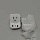 2 Pack European Plug Adapter USB C, TESSAN US to Europe Adapter 4 Outlets 3 USB Charger, Type C International Power Adaptor to Italy Spain France Portugal Iceland Germany, Europe Travel Essentials