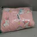 Alomidds Weighted Blanket Kids 3lb 36"x48", Minky Dots Small Weighted Blanket Cooling, Comfort Breathable Soft Throw Heavy Blanket for Sleeping, Pink Unicorn
