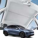 Motrobe 2026 Tesla Model Y Juniper Sunshade Roof [No Gap No Sag] Nano Ice-Crystal Glass Roof Sun Shade Heat Insulation Model Y Juniper (Standard, Premium & Performance 2025/2026) Accessories Gray