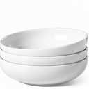 LE TAUCI Pasta Bowls 45 oz, Salad Bowls Set for Serving Soup, Pasta, Noodle, Dinner, Large Kitchen Bowl Plates, Microwave Safe - 8.5 Inch, Set of 3, White