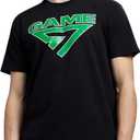 GAME 7 Men's Short Sleeve Lightweight Graphic Logo Crew Neck Cotton T-Shirt (XXL)