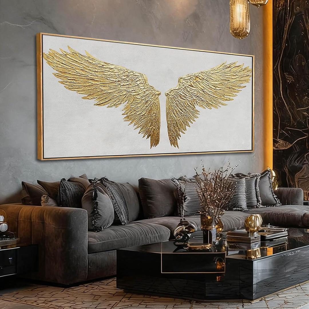 NBAODAN Canvas Wall Art for Living Room Texture White and Gold Minimalist Wall Decor Large Pictures for Office Entryway Wall Decor 32x70 Inch Neutral Artwork